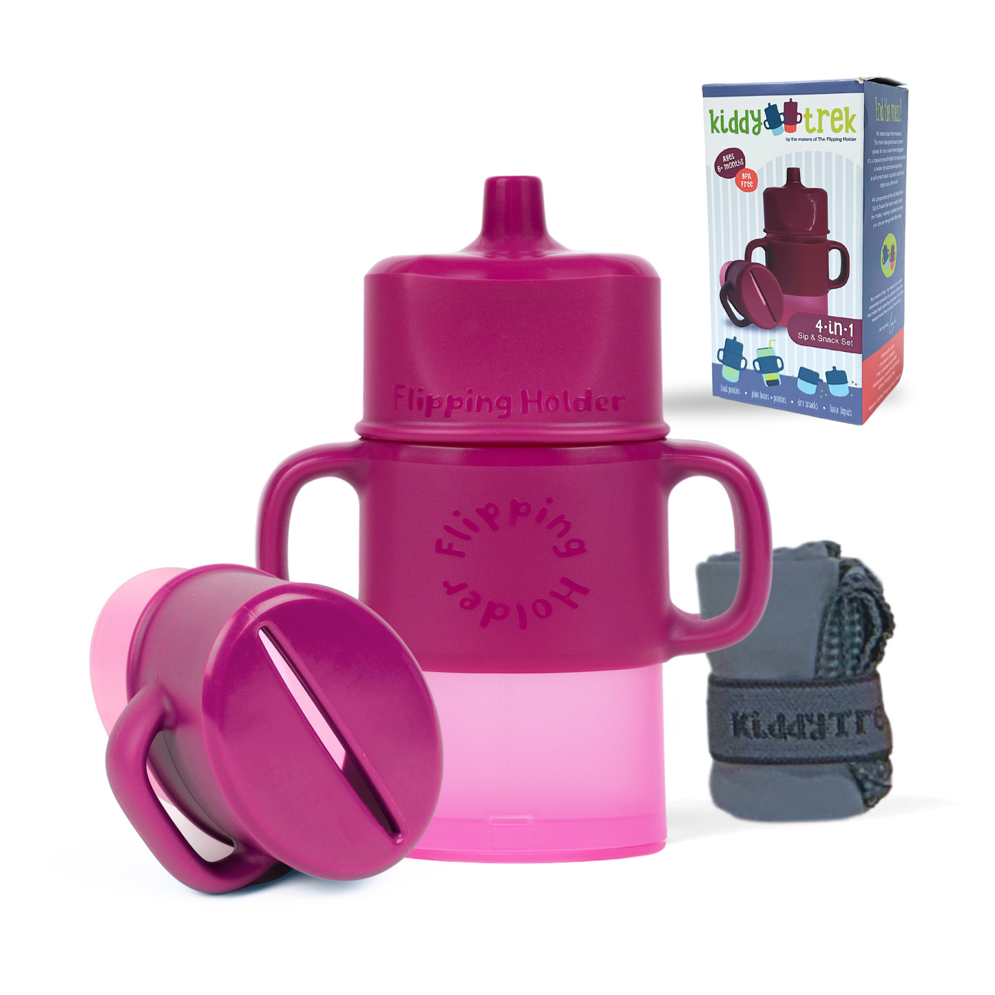 KiddyTrek 4-in-1 Sip & Snack Set