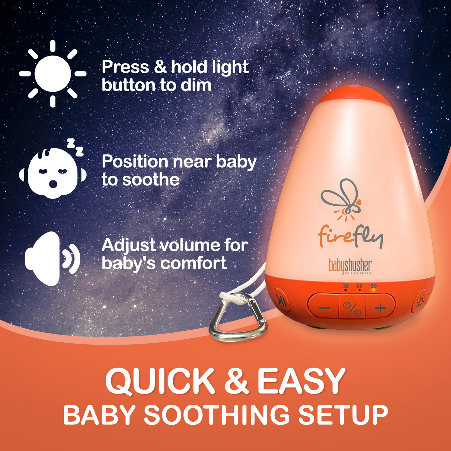 Firefly Portable Sound Machine & Night Light