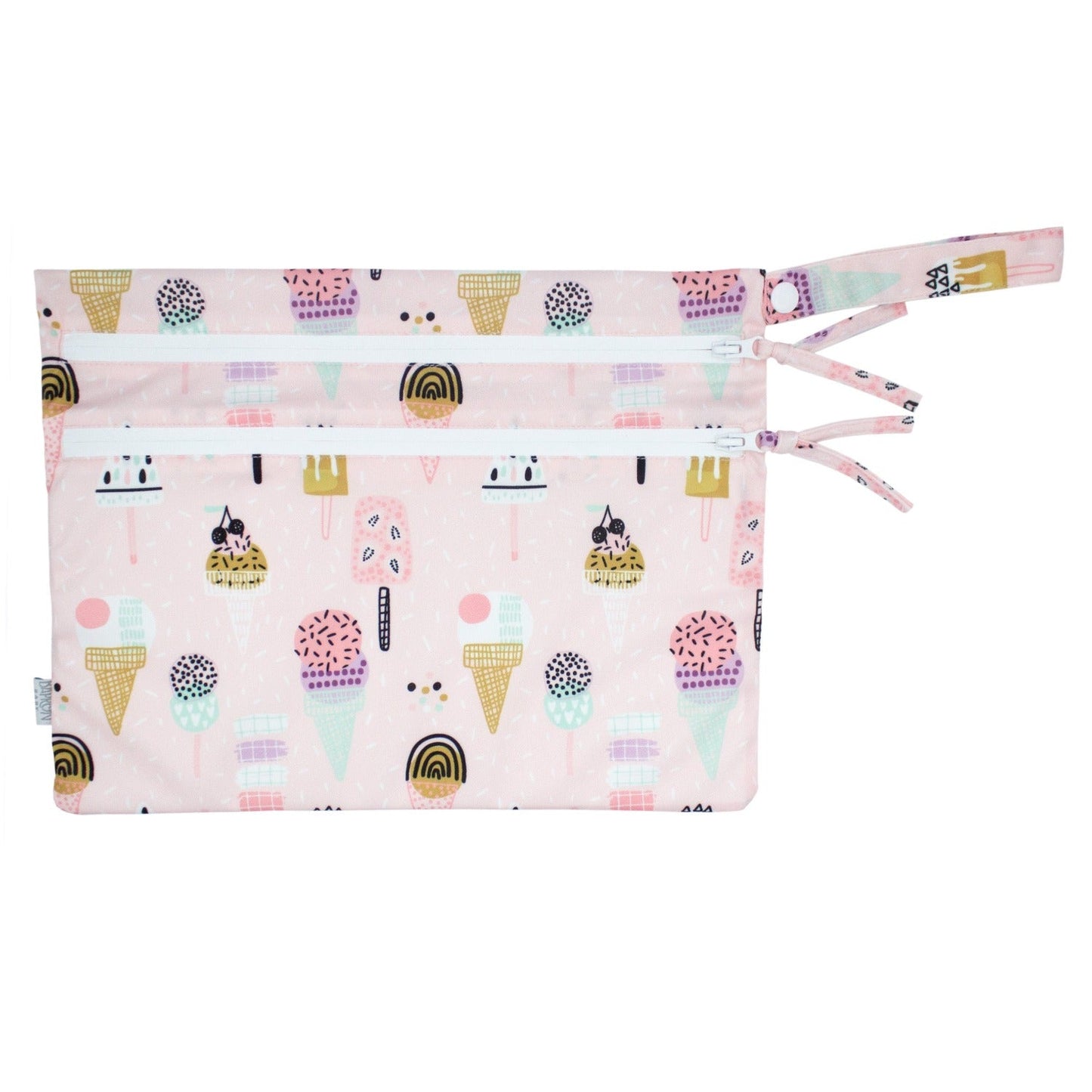 Waterproof Wet Bag - Pink Ice Cream