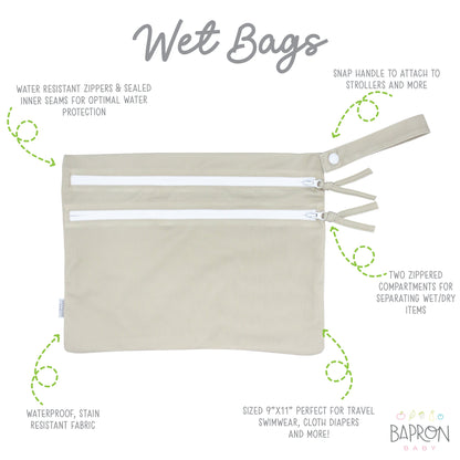 Waterproof Wet Bag - Solid Champagne Minimalist